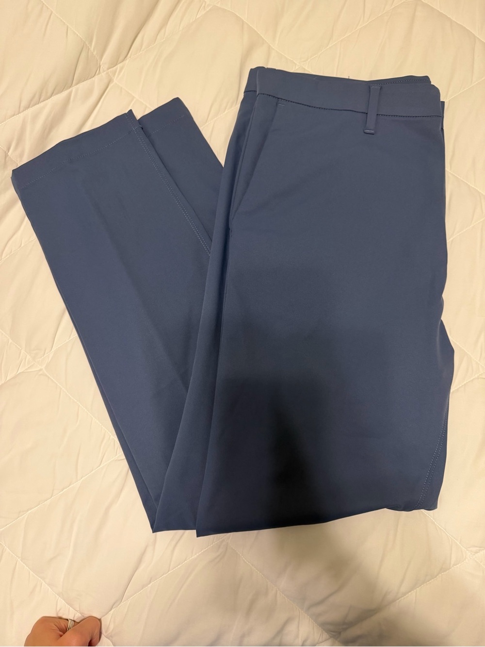 Calvin Klein Light Blue Slim Fit Dress Pants